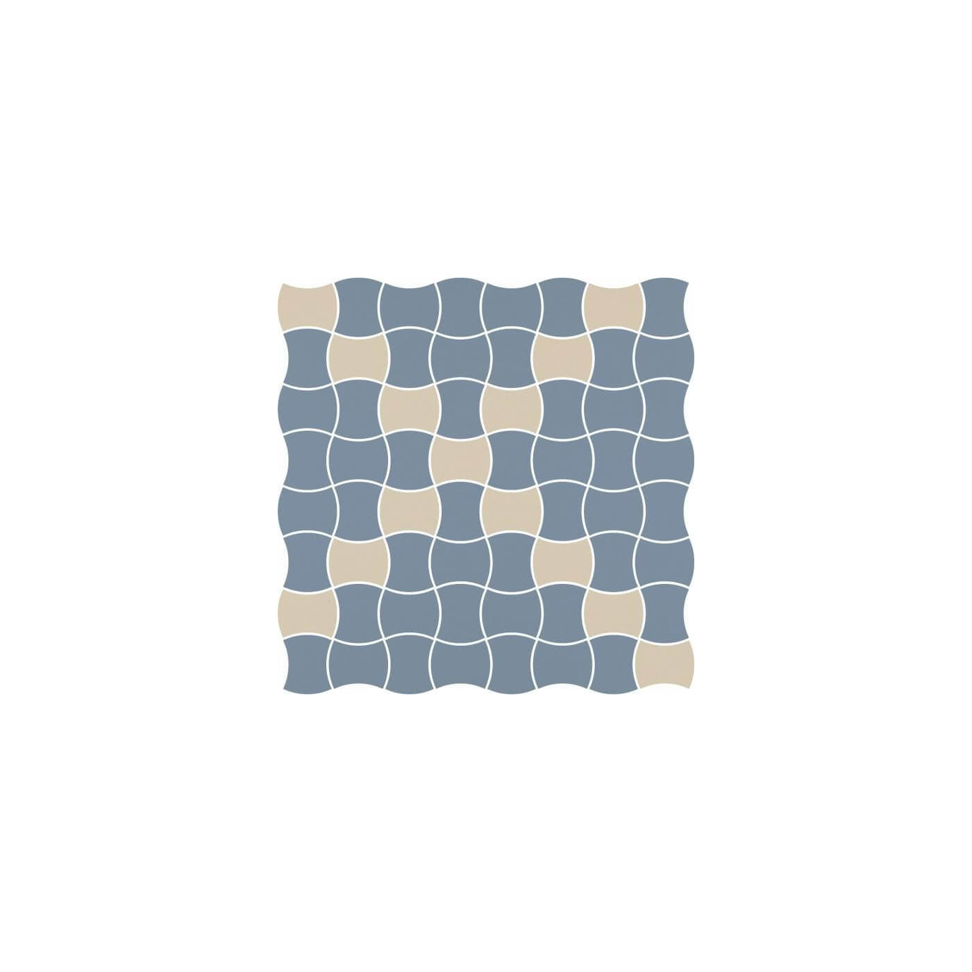Mozaika Modernizm Blue Mix 30,86x30,86 Paradyż