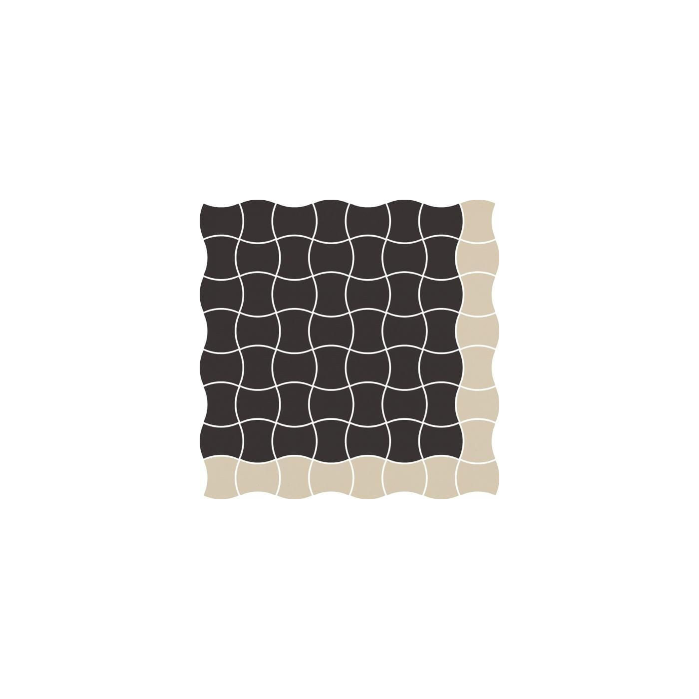 Mozaika Modernizm Nero Mix A 30,86x30,86 Paradyż