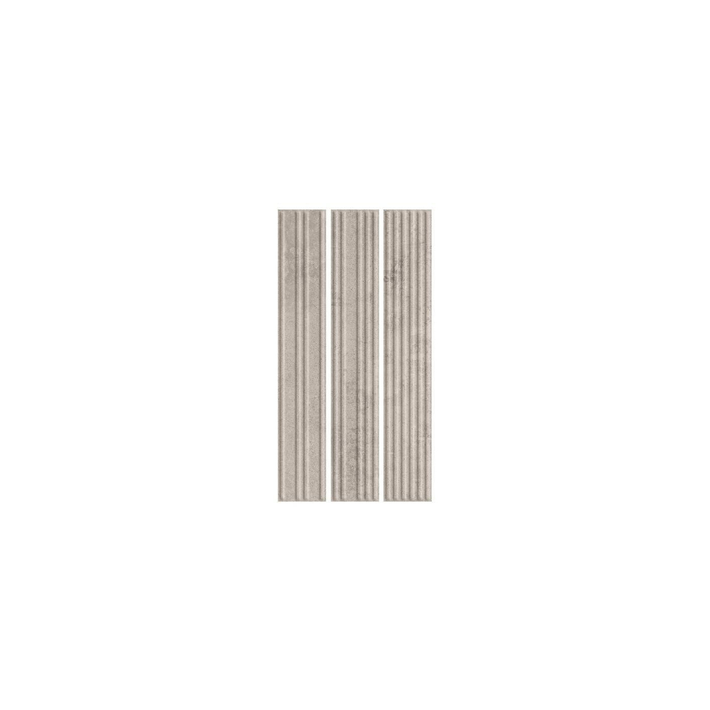Płytka Elewacyjna Carrizo Stripex Mix Grey Mat Struktura 40x6,6 Paradyż