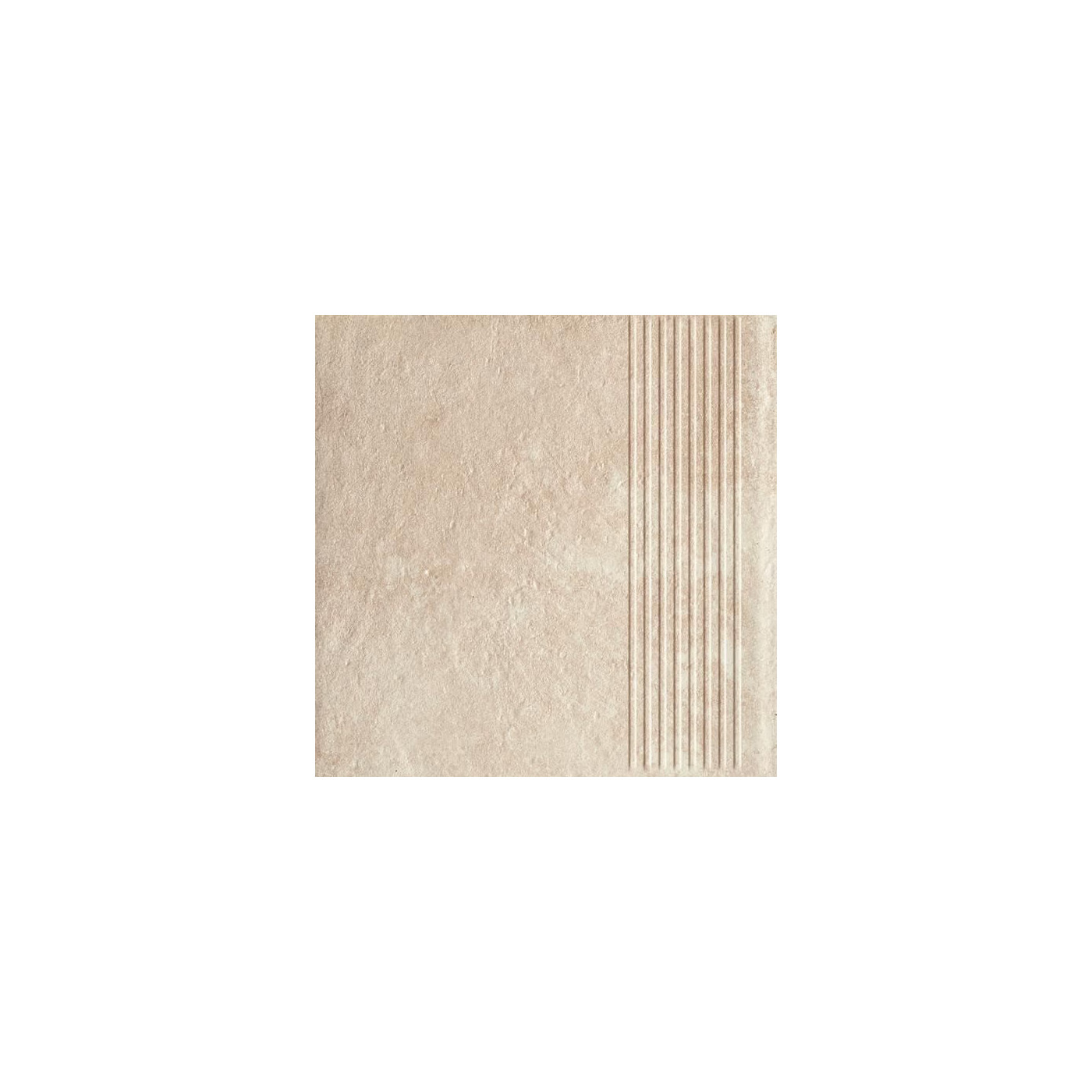 Stopnica Scandiano Beige Mat Struktura 30x30 Paradyż