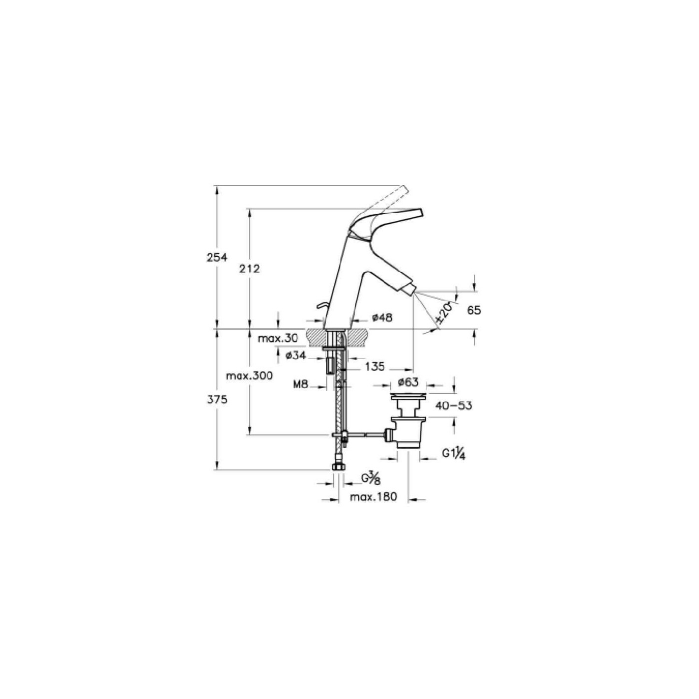 Bateria Bidetowa Nest A42302EXP Vitra