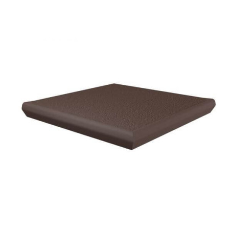 Stopnica Sundown Marrone Mat Struktura 33x33 Paradyż
