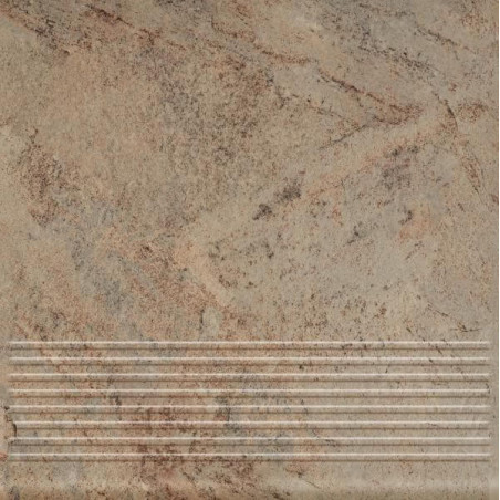 Stopnica Mattone Pietra Beige Struktura Mat 30x30 Paradyż