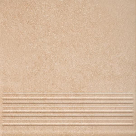 Stopnica Mattone Sabbia Beige Struktura Mat 30x30 Paradyż