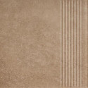 Stopnica Mattone Sabbia Brown Struktura Mat 30x30 Paradyż