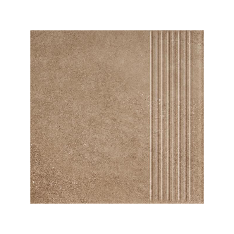 Stopnica Mattone Sabbia Brown Struktura Mat 30x30 Paradyż