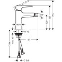 Bateria Bidetowa Loop Metropol Chrom 74520000 Hansgrohe