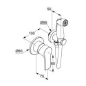 Zestaw Higieniczny Zenta SL 10x16x7,5 cm Kludi