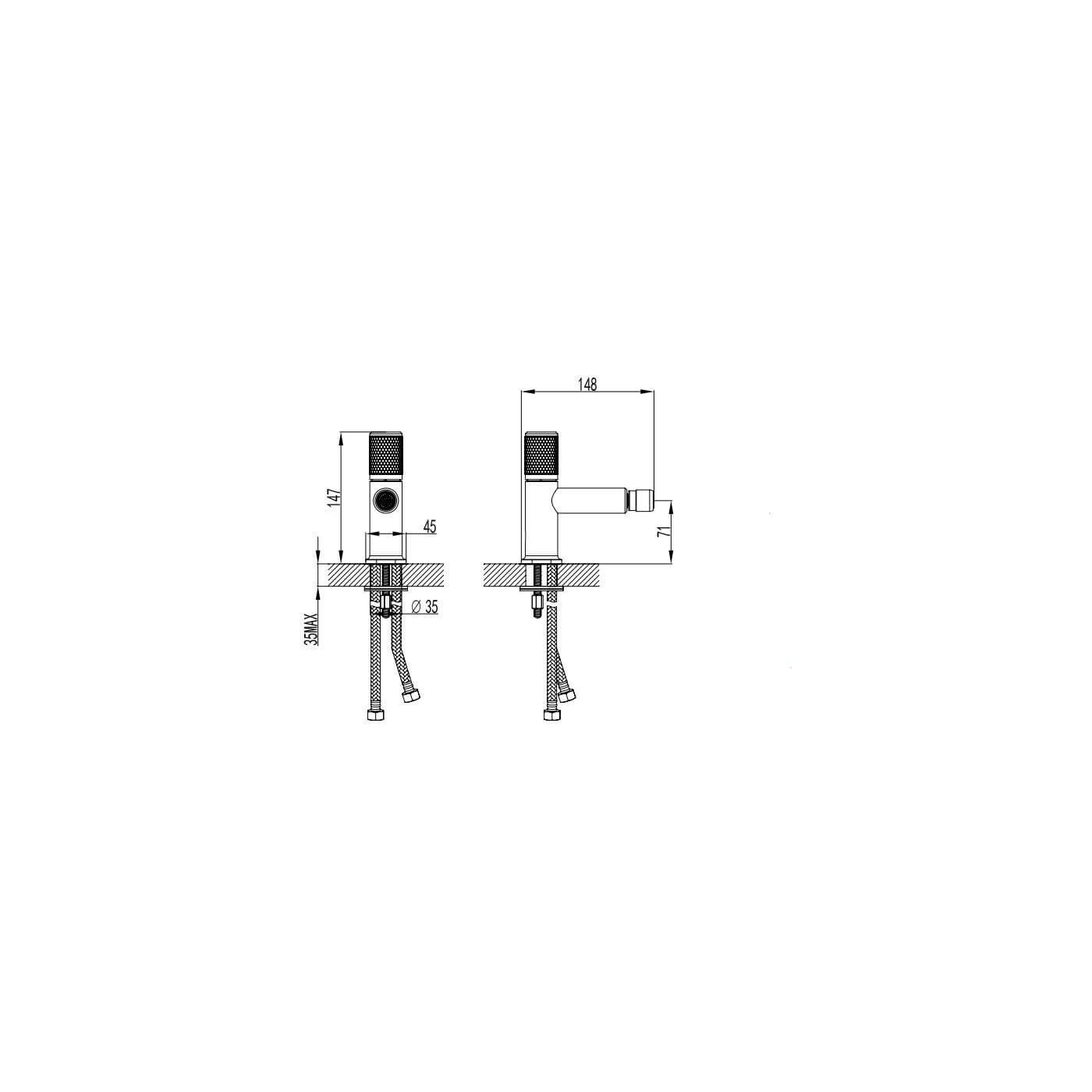 Bateria Bidetowa Ardesia FD1-ARD-6-25 F-design