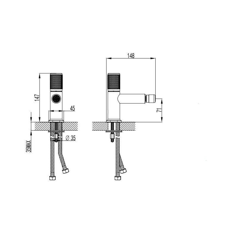 Bateria Bidetowa Ardesia FD1-ARD-6-25 F-design