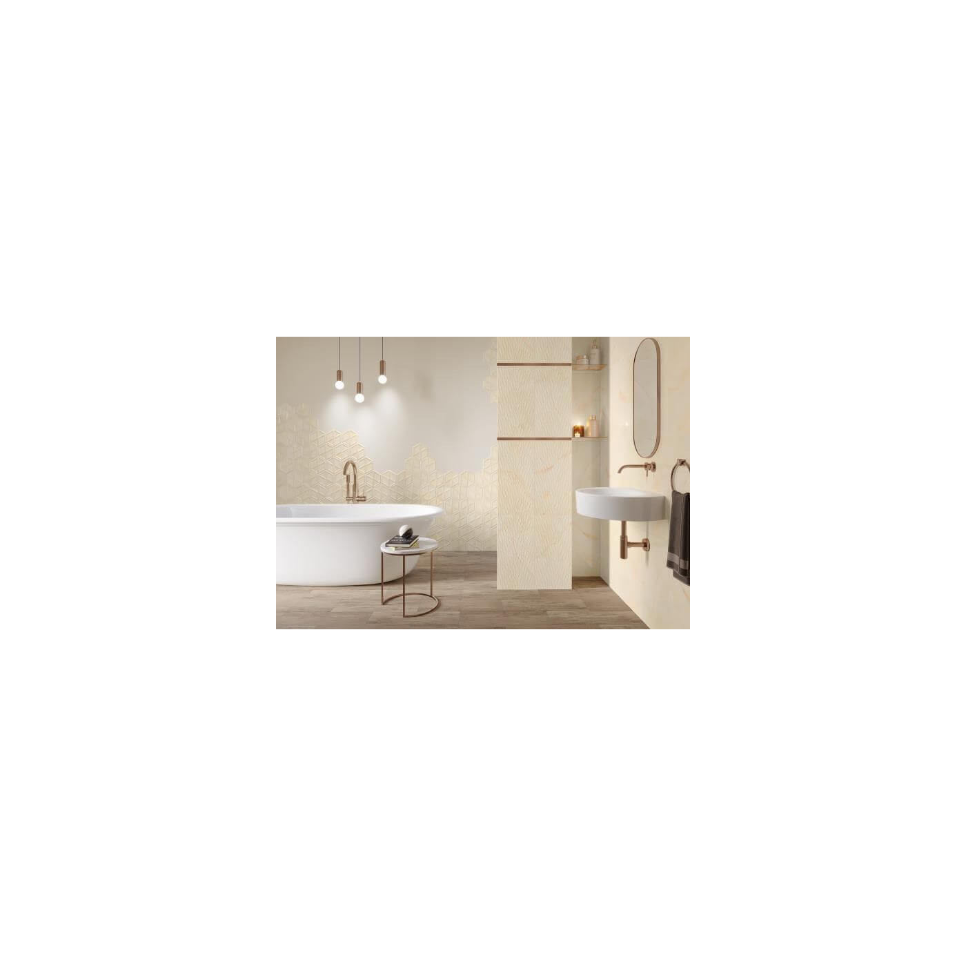 Płytka Ścienna Illusion Beige Struktura 30X60 Paradyż Classica