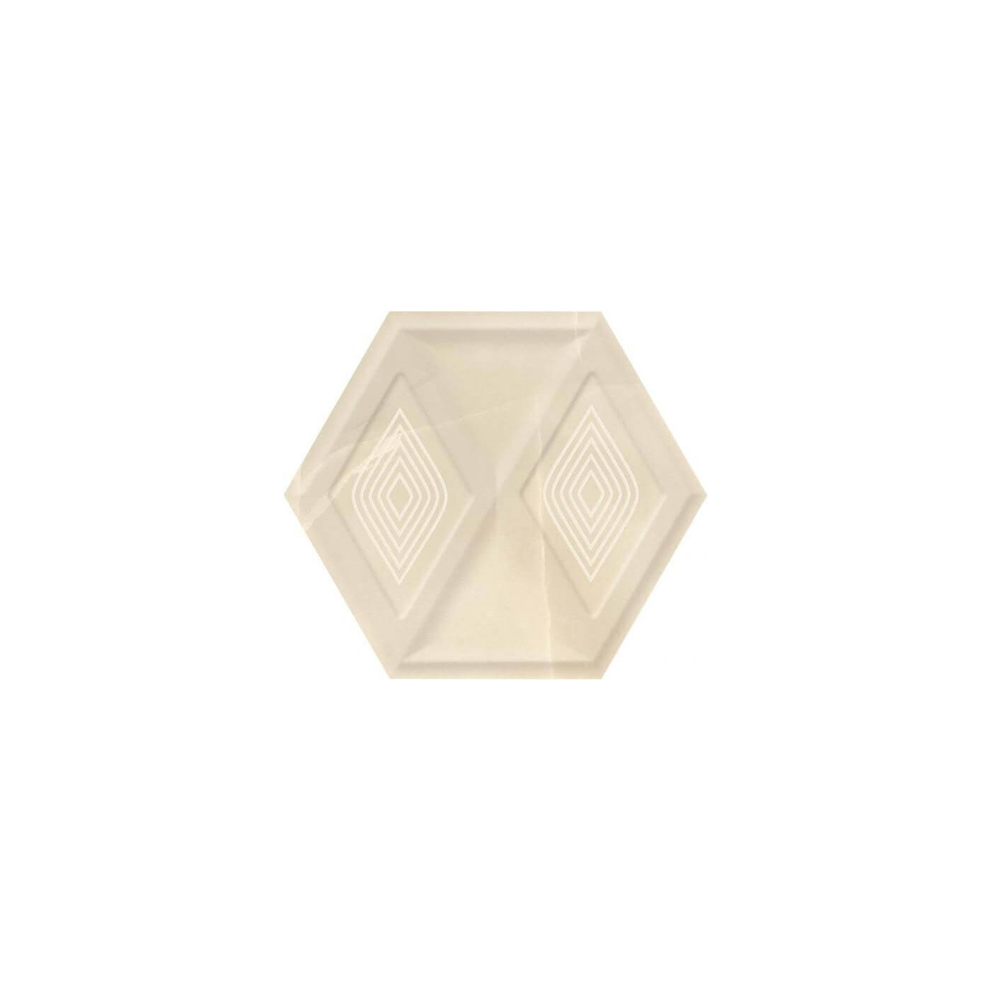 Płytka Illusion Beige Połysk Struktura 19,8x17,1 Paradyż Classica