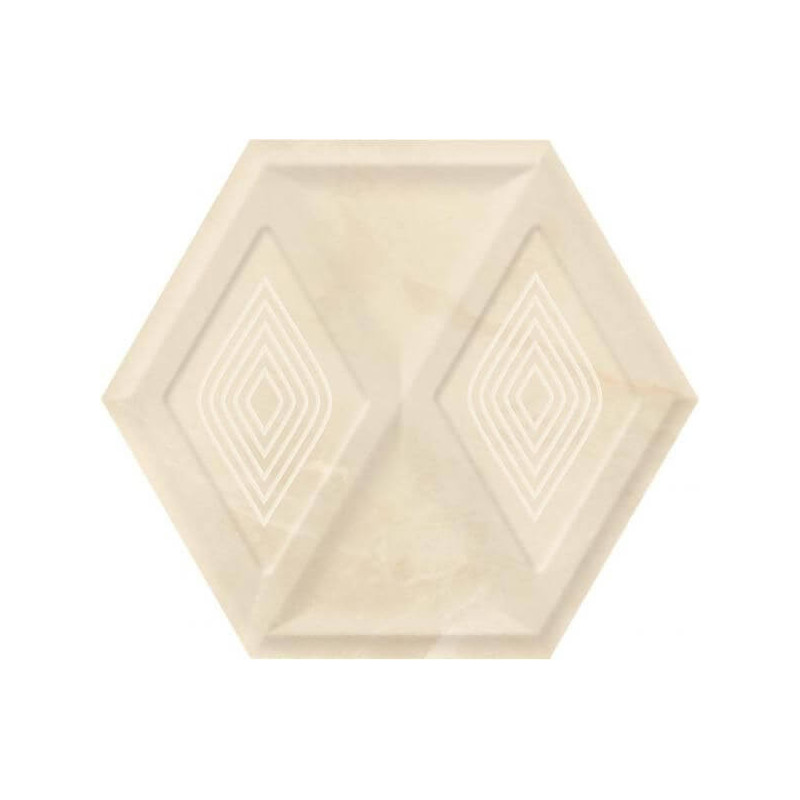 Płytka Illusion Beige Połysk Struktura 19,8x17,1 Paradyż Classica