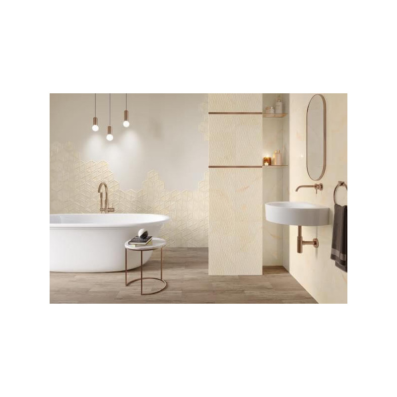 Płytka Illusion Beige Połysk Struktura 19,8x17,1 Paradyż Classica