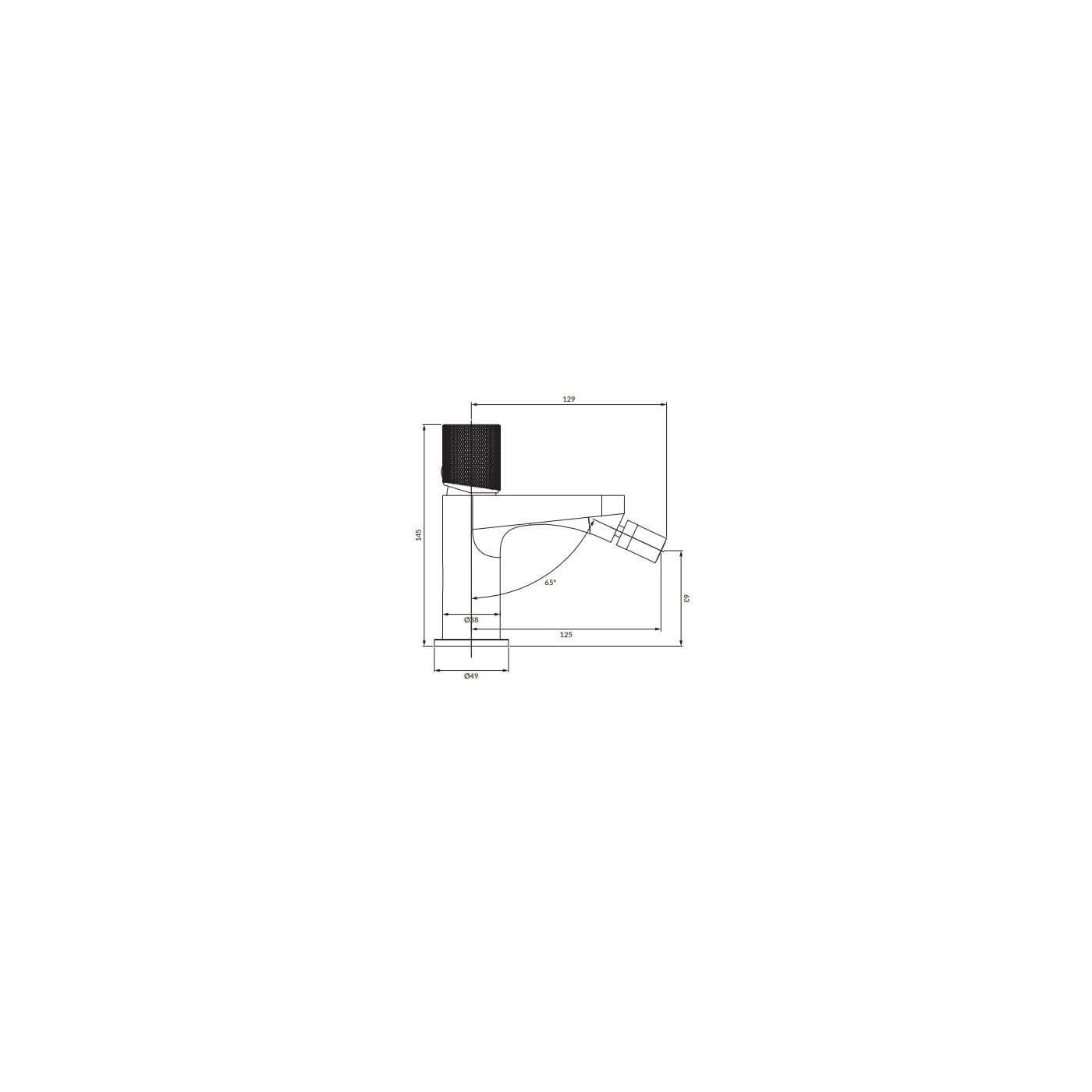 Bateria Bidetowa Contour Antracyt CT8020AT Omnires