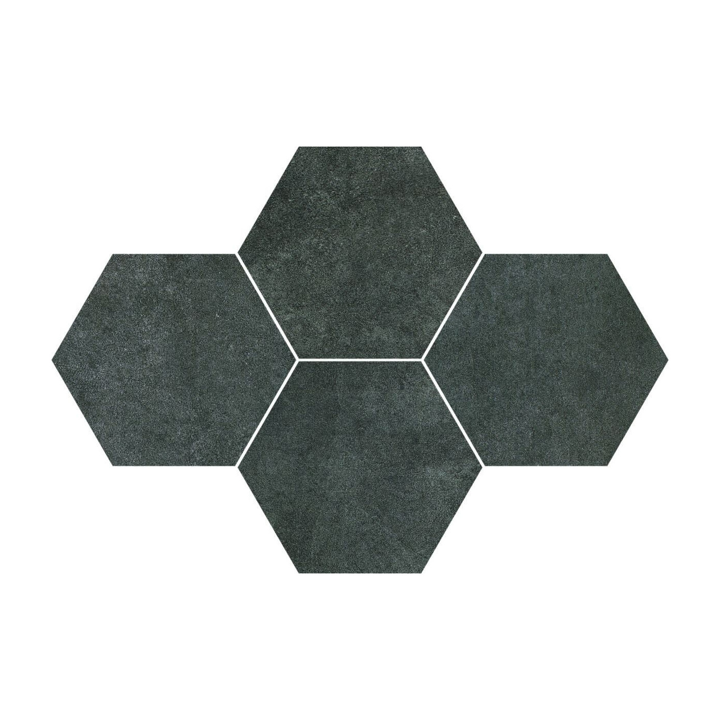 Mozaika Qubus Antracite Heksagon 28,4x40,8 Ceramica Limone