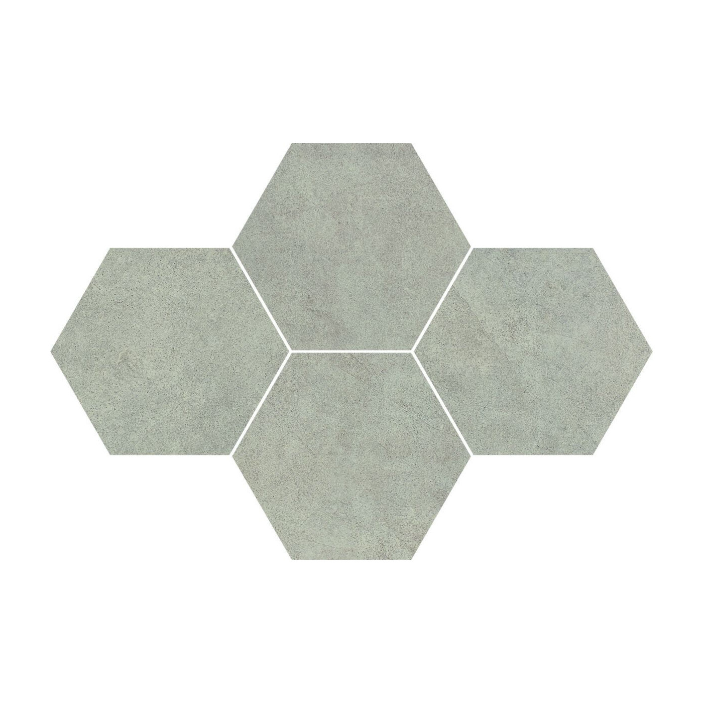 Mozaika Qubus Grey Heksagon 28,3x40,8 Ceramica Limone