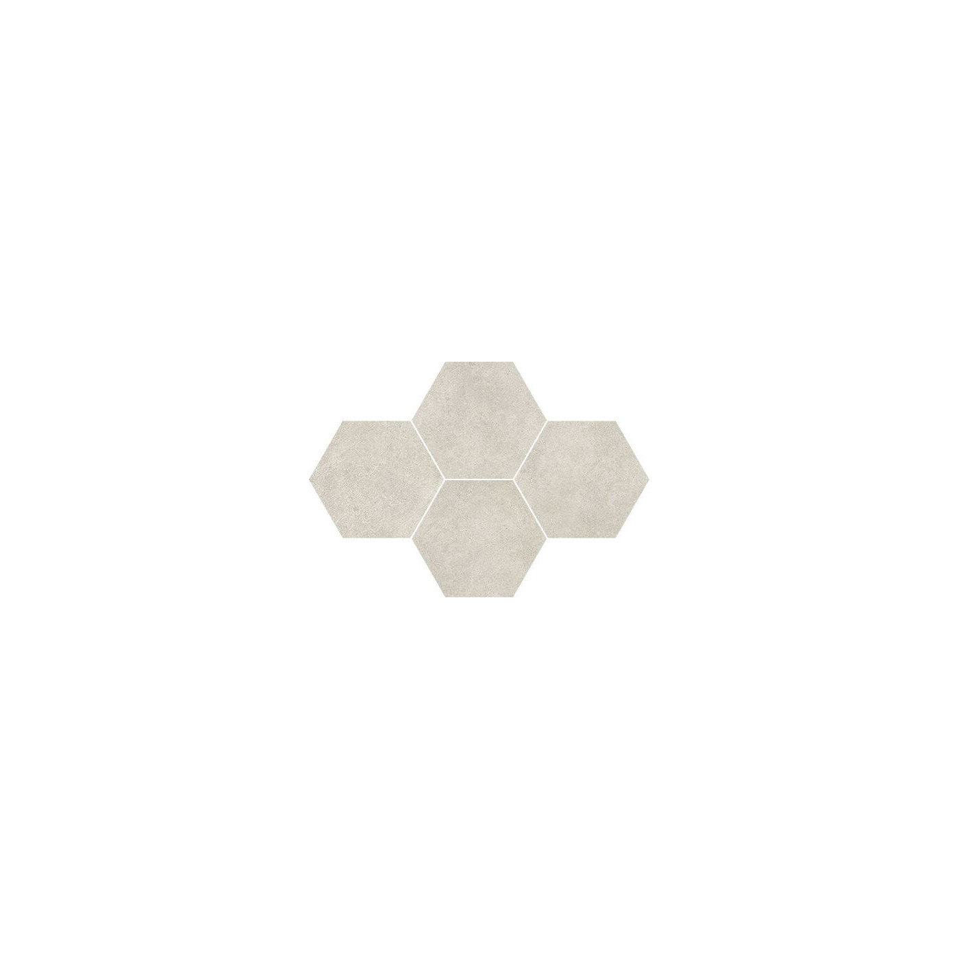 Mozaika Qubus White Heksagon 28,3x40,8 Ceramica Limone