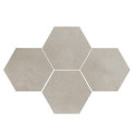 Mozaika Town Soft Grey Heksagon 28,3x40,8 Ceramica Limone