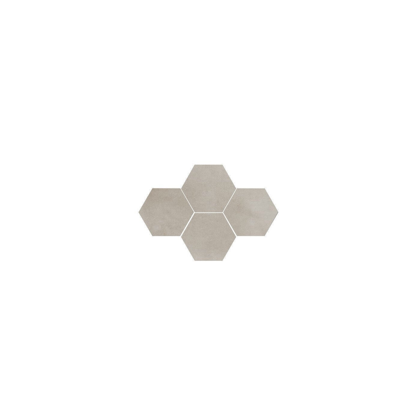 Mozaika Town Soft Grey Heksagon 28,3x40,8 Ceramica Limone