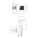 System Bidetowy Podtynkowy Contour Antracyt SYSCTBI1AT Omnires