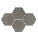 Mozaika Town Grey Heksagon 28,3x40,8 Ceramica Limone