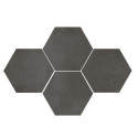 Mozaika Town Antracite Heksagon 28,3x40,8 Ceramica Limone