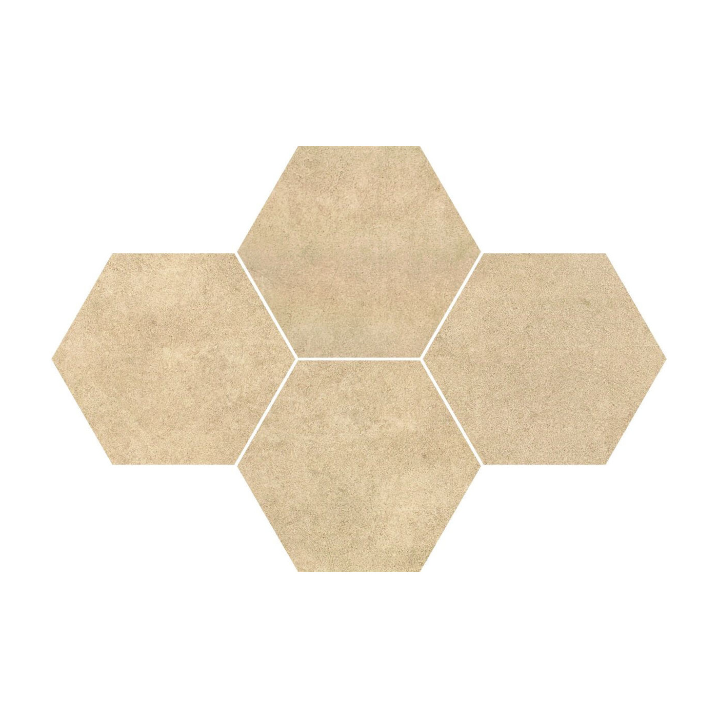 Mozaika Qubus Beige Heksagony 28,4x40,8 Ceramica Limone