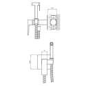 System Bidetowy Podtynkowy Parma Grafit SYSPMBI2GR Omnires