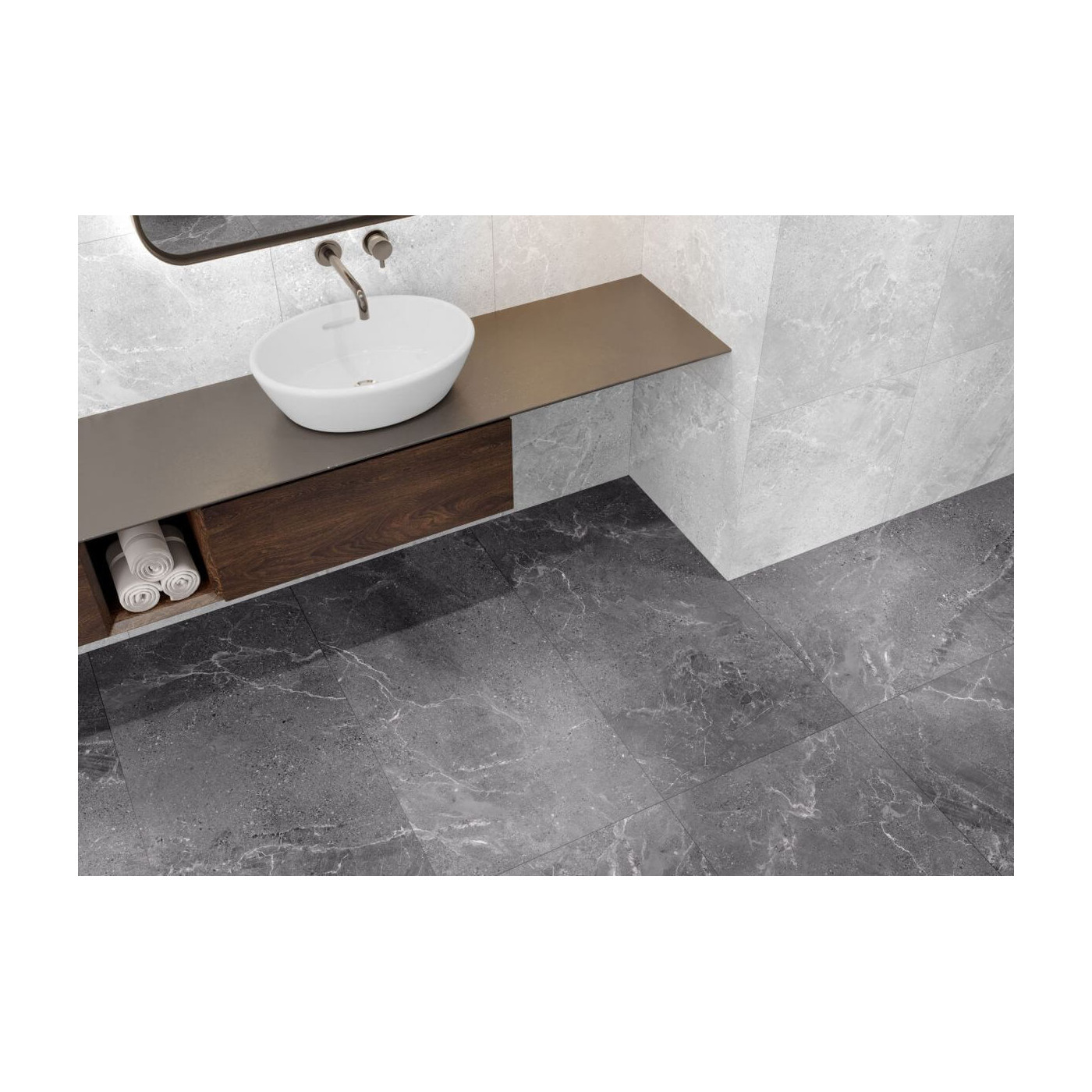 Płytka Estello Grey Mat 59,7x59,7 Ceramica Limone