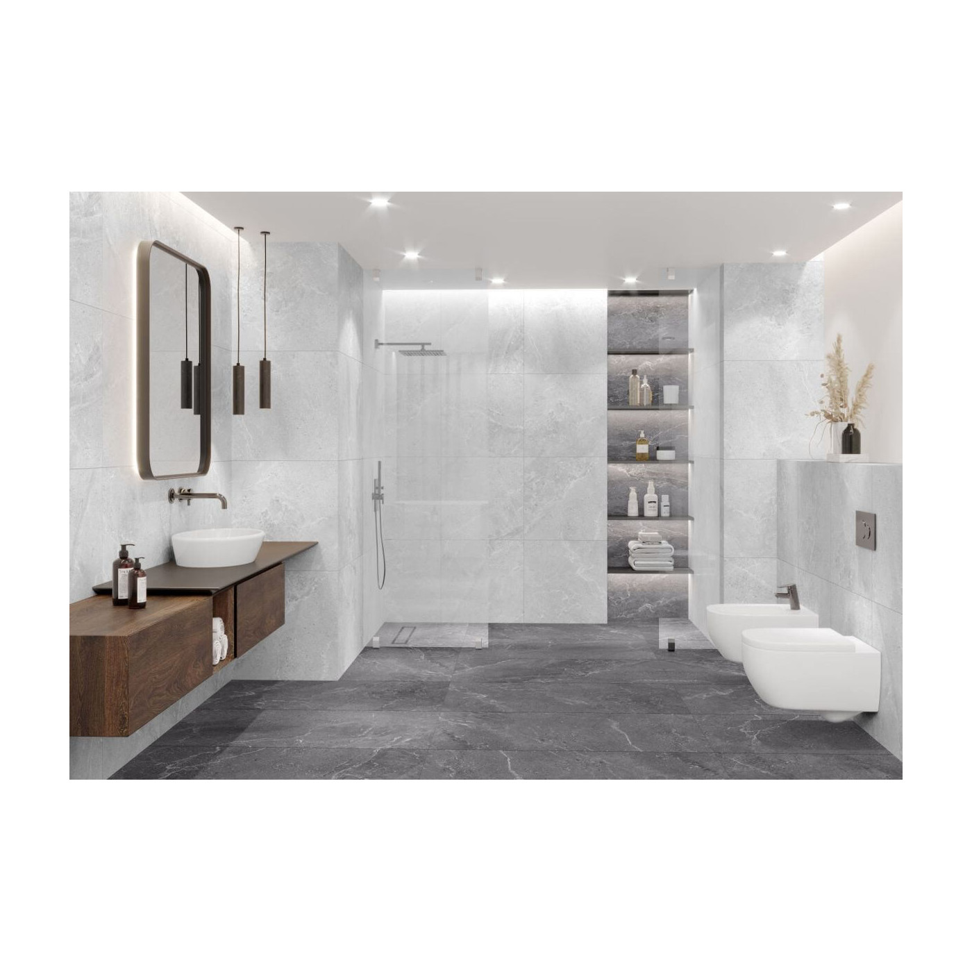 Płytka Estello Grey ET12 Mat 119,7x59,7 Ceramica Limone