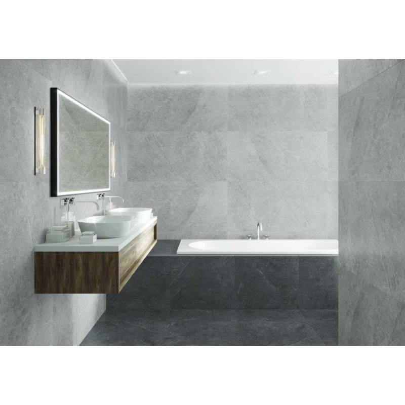 Płytka Podłogowa Ash Silver Mat 119,7x119,7 Str. Ceramica Limone