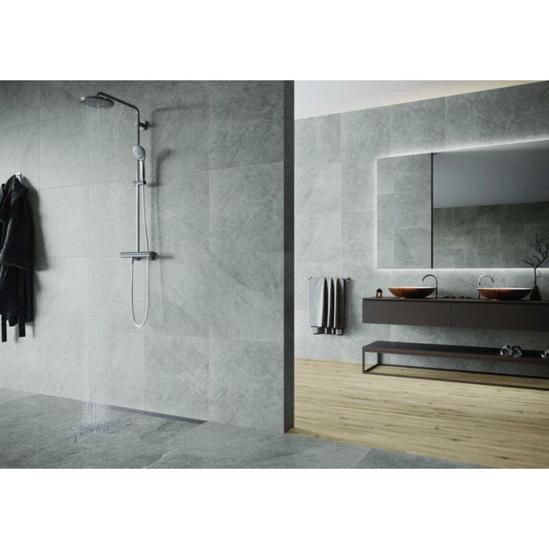 Płytka Podłogowa Ash Silver Mat 119,7x119,7 Str. Ceramica Limone