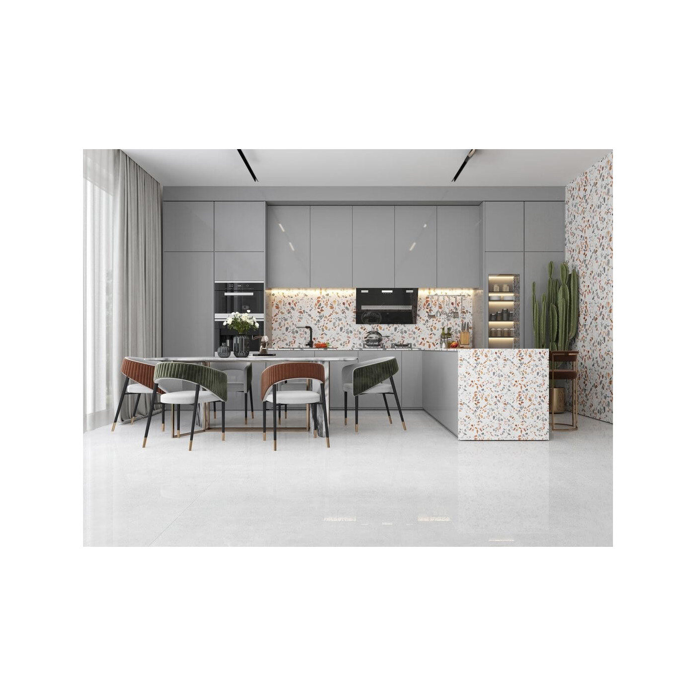 Płytka Podłogowa Laris Blanco Lappato Rect. 79x79 Ceramica Limone