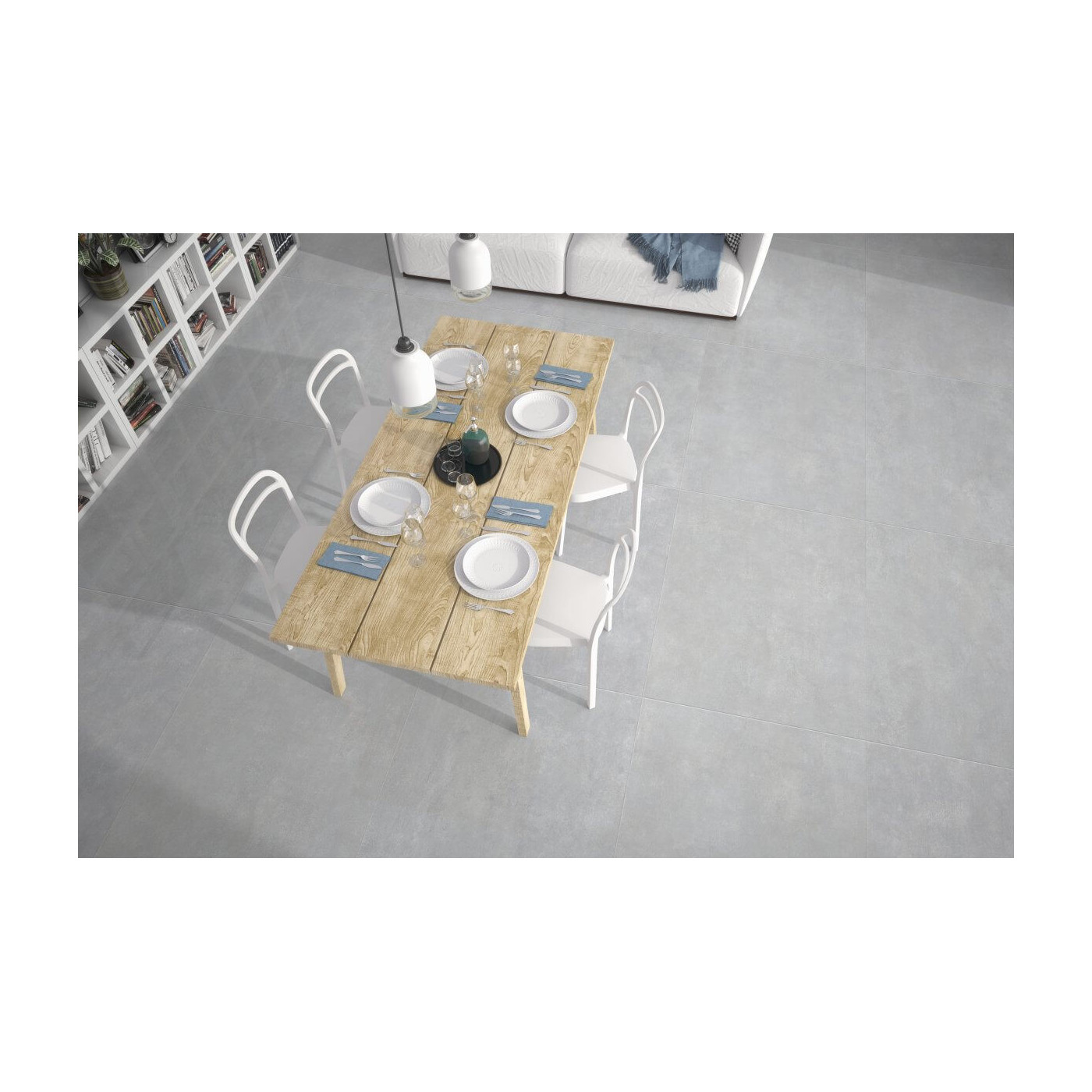 Płytka Podłogowa Laris Gris Lappato Rect. 79x79 Ceramica Limone