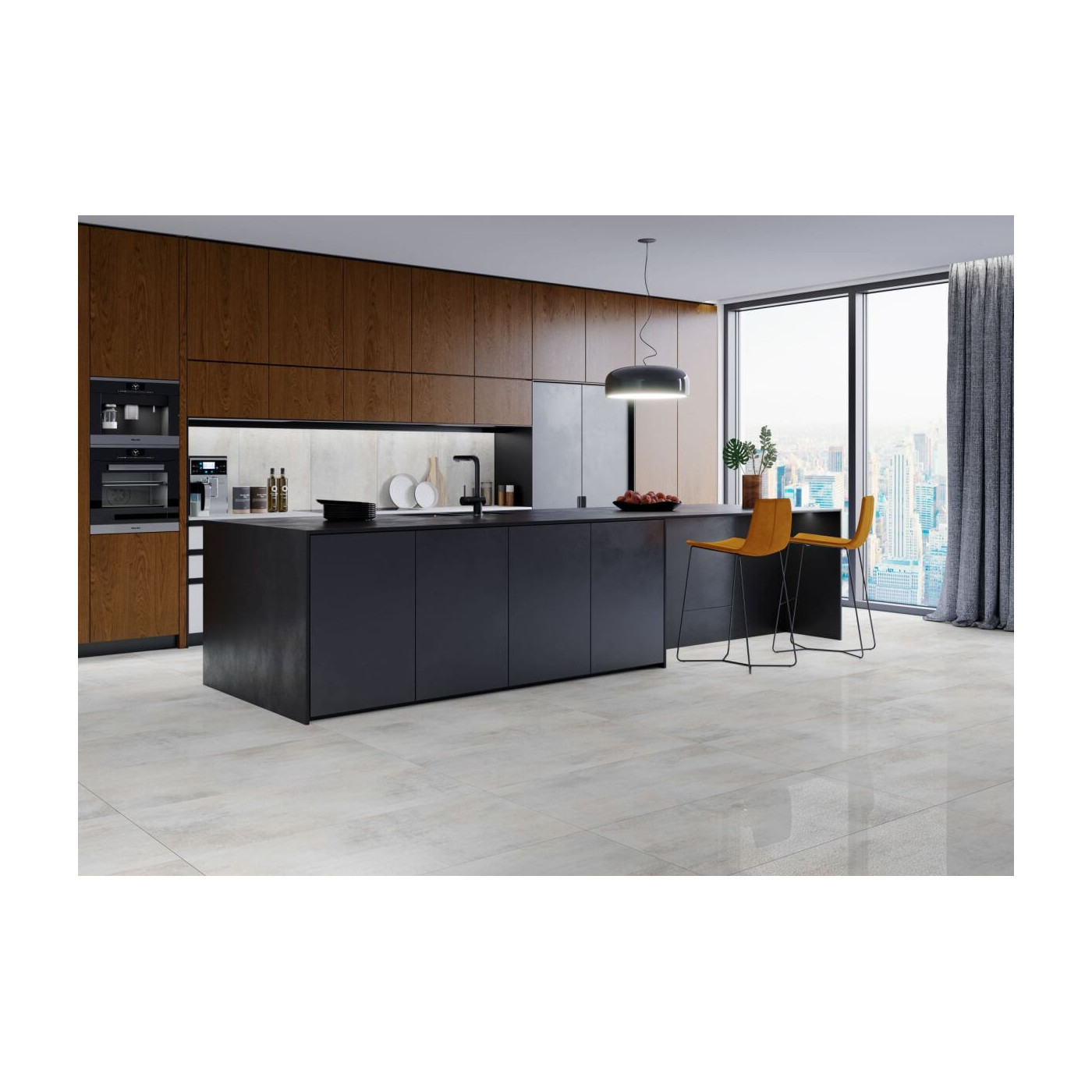 Płytka Hera Soft Grey Lapp. 119,7x59,7 Ceramica Limone