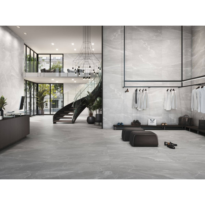 Płytka Podłogowa Babilon Grey Lappato 90x90 Ceramica Limone