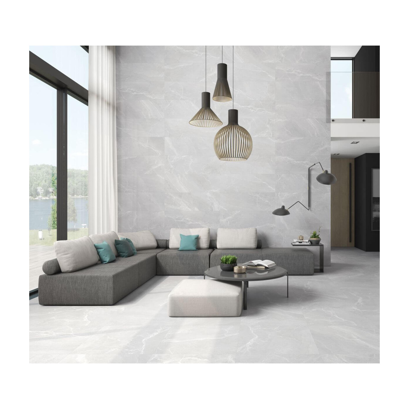 Płytka Podłogowa Babilon Grey Lappato 90x90 Ceramica Limone