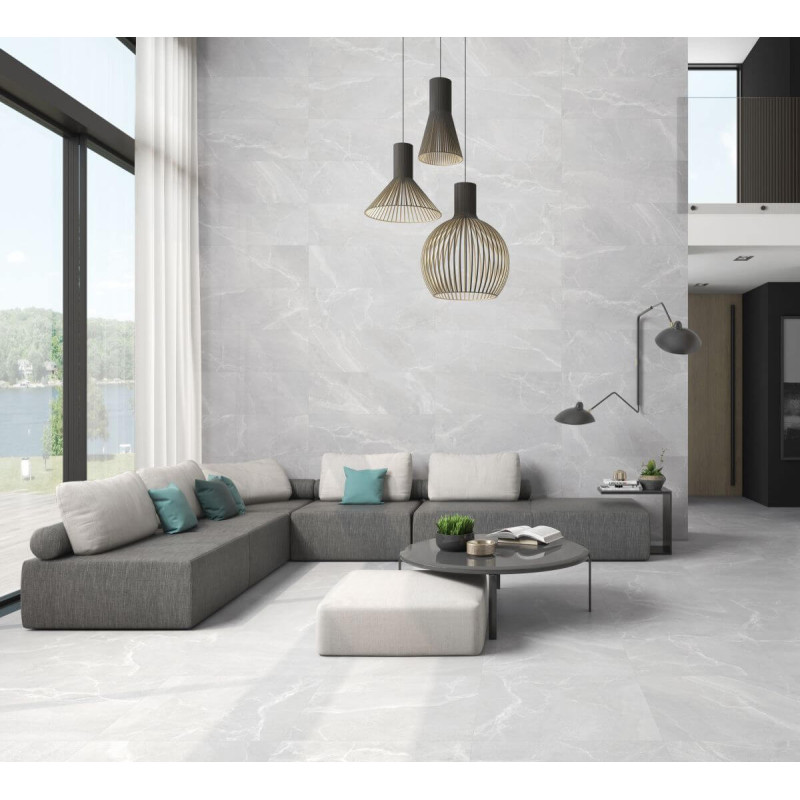 Płytka Podłogowa Babilon Grey Lappato 90x90 Ceramica Limone