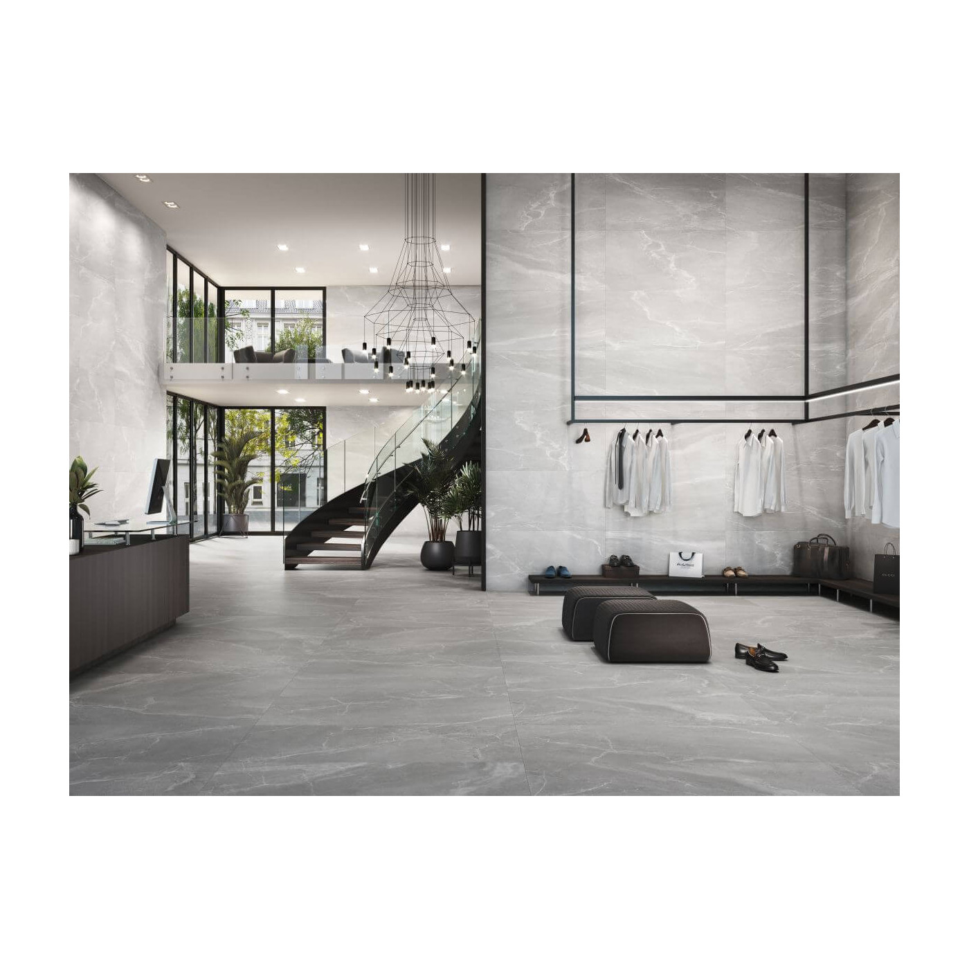Płytka Podłogowa Babilon Silver Lappato 60x120 Ceramica Limone