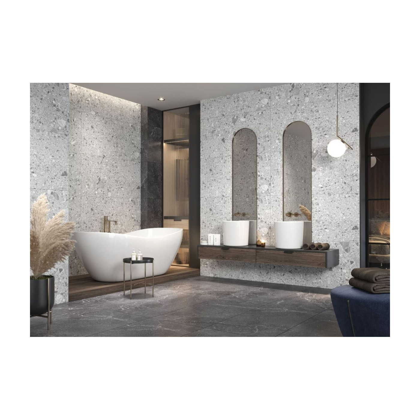 Płytka Monti Soft Grey 10 59,7x119,7 cm Ceramica Limone