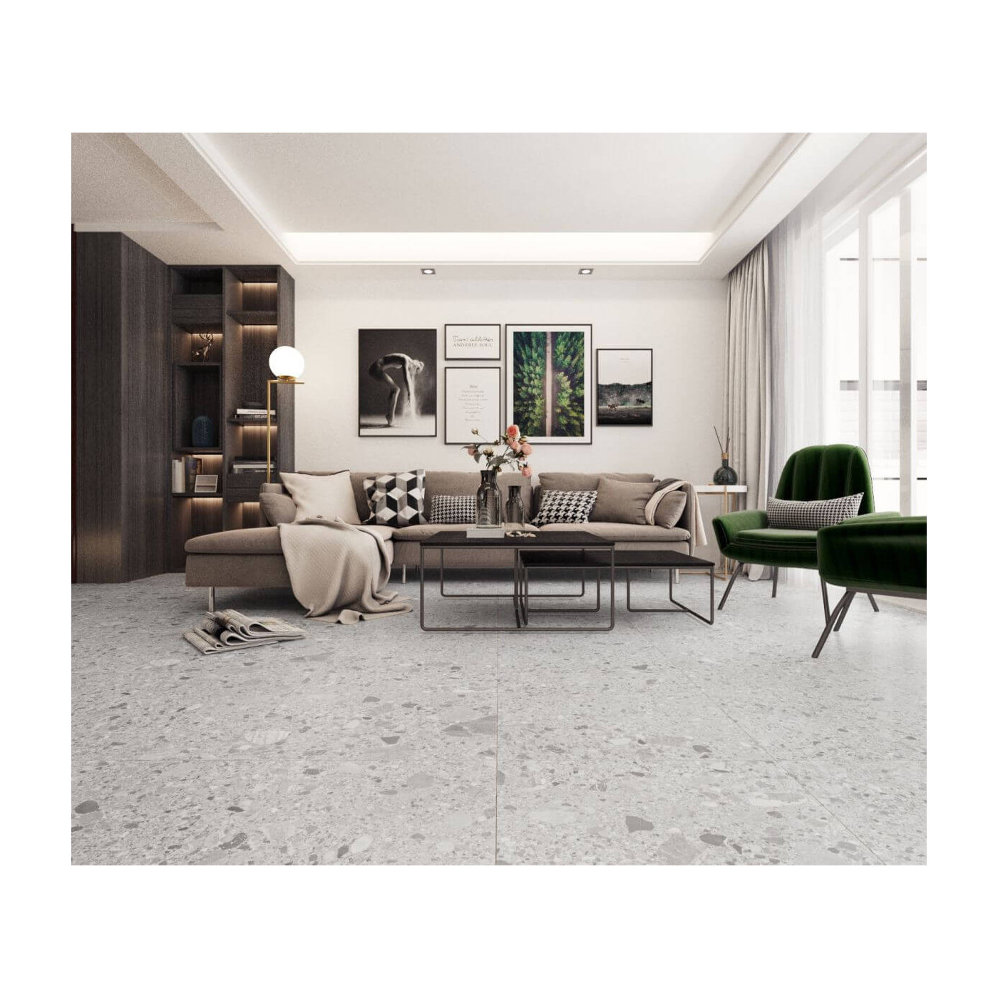 Płytka Monti Soft Grey 10 59,7x119,7 cm Ceramica Limone