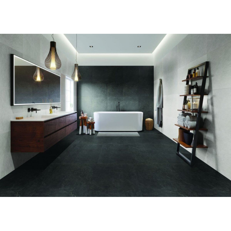 Płytka Ash Black Mat 119,7x119,7 Str. gr.0,8cm Str. Ceramica Limone