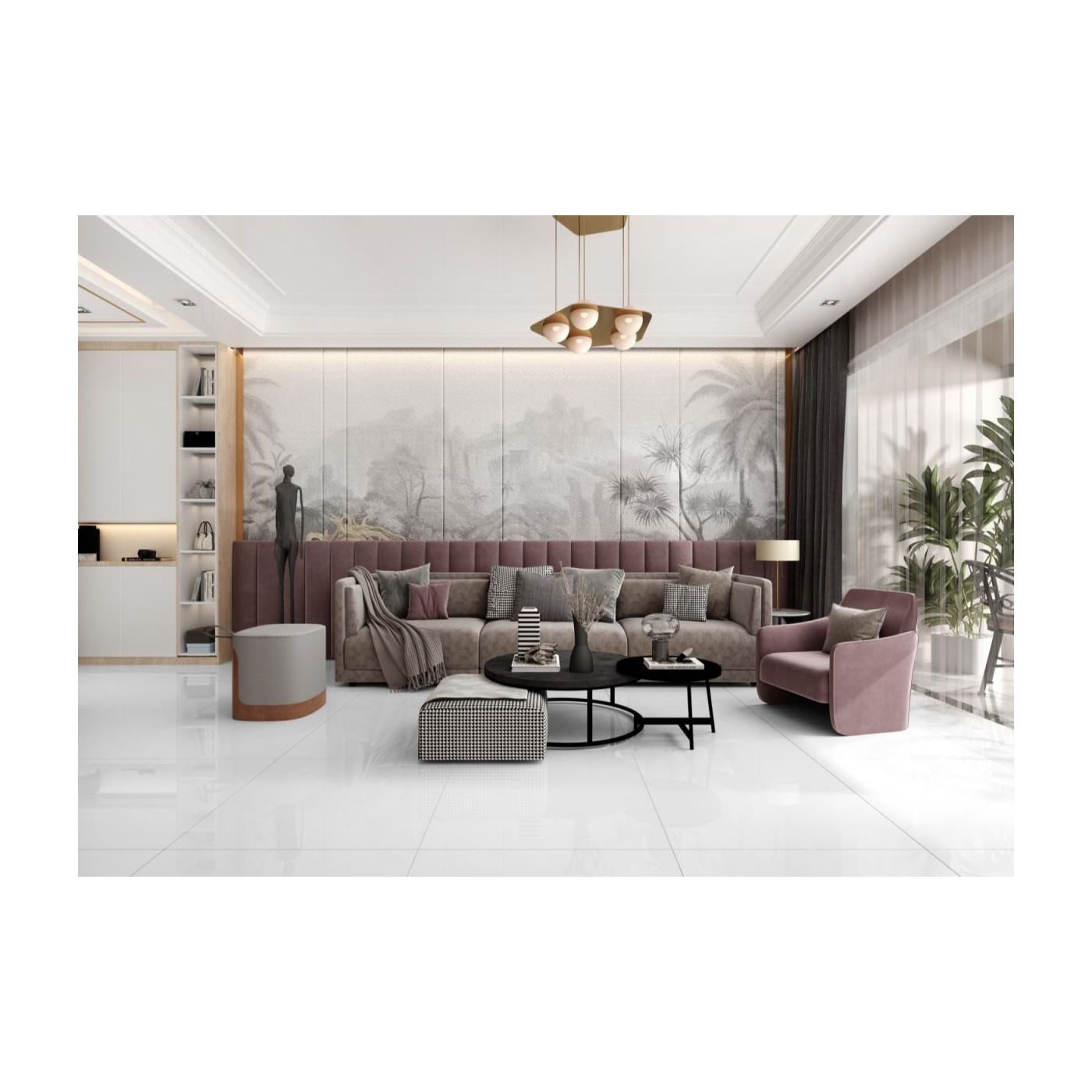 Płytka Podłogowa Canton Snow 120x60 High Glossy Ceramica Limone