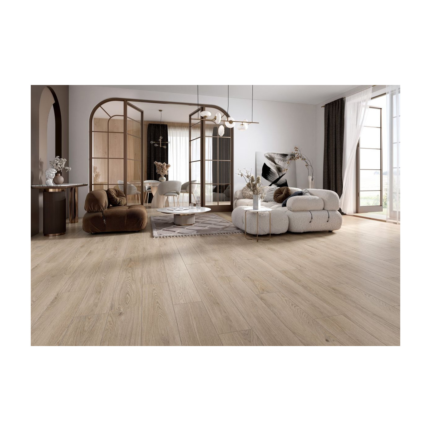 Płytka Podłogowa Capri Light Beige 120,2x19,3 Ceramica Limone