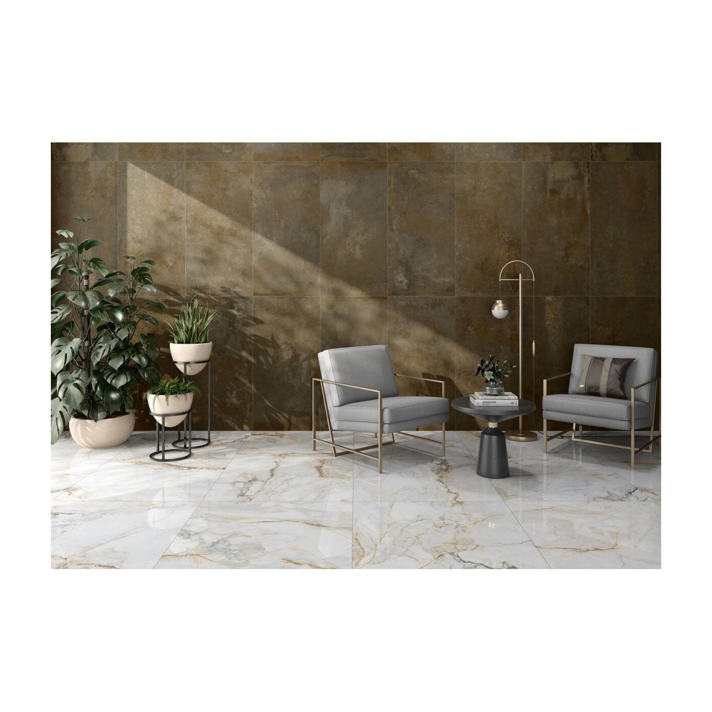 Płytka Podłogowa Sofia Gold Połysk Rekt. 60x120 Ceramica Limone