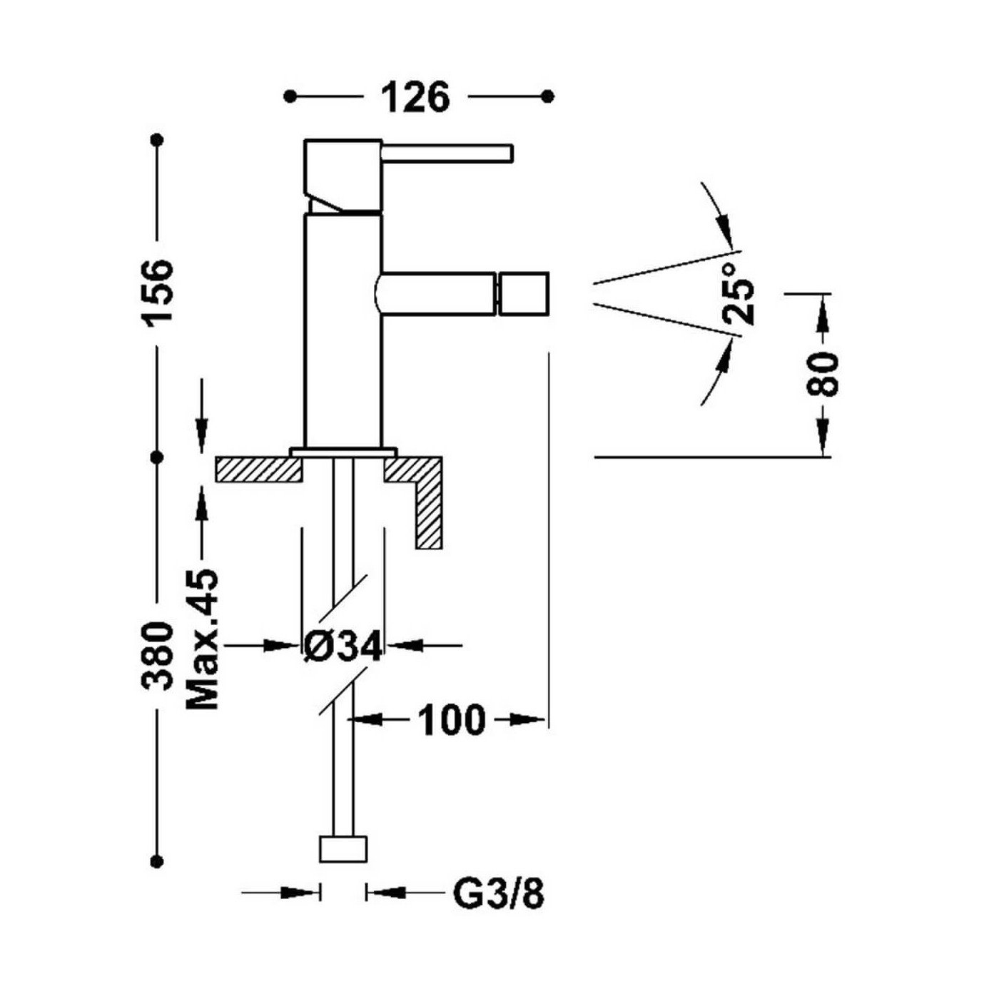 Bateria Bidetowa Study 26212001 Tres