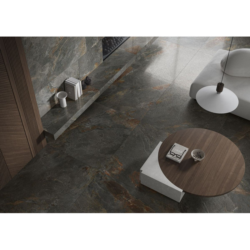 Płytka Podłogowa Lava Stone Black 119,8x59,8 Lapp. Ceramica Limone