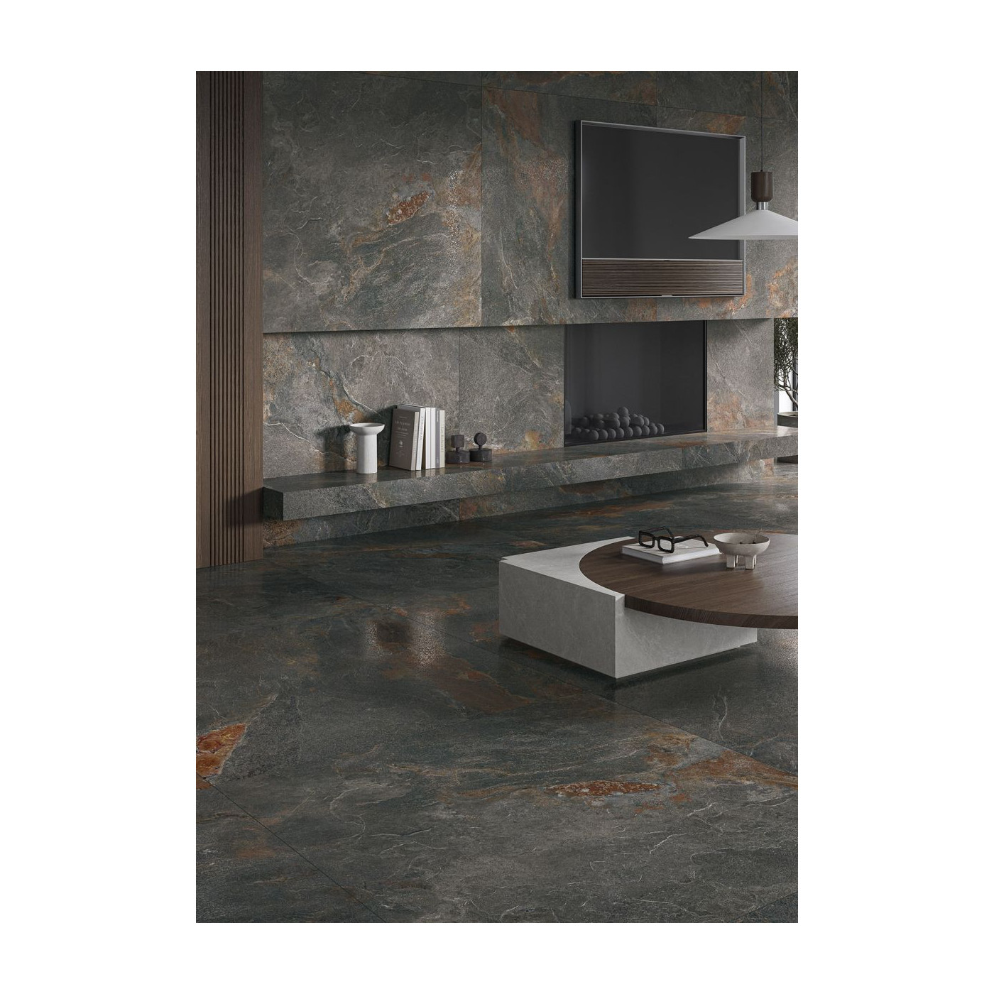 Płytka Podłogowa Lava Stone Black 119,8x59,8 Lapp. Ceramica Limone