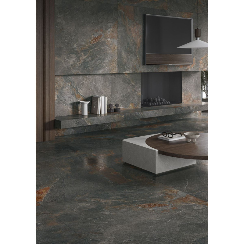 Płytka Podłogowa Lava Stone Black 119,8x59,8 Lapp. Ceramica Limone